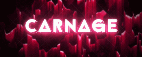 Carnage Neon Pink Text Animation GIF