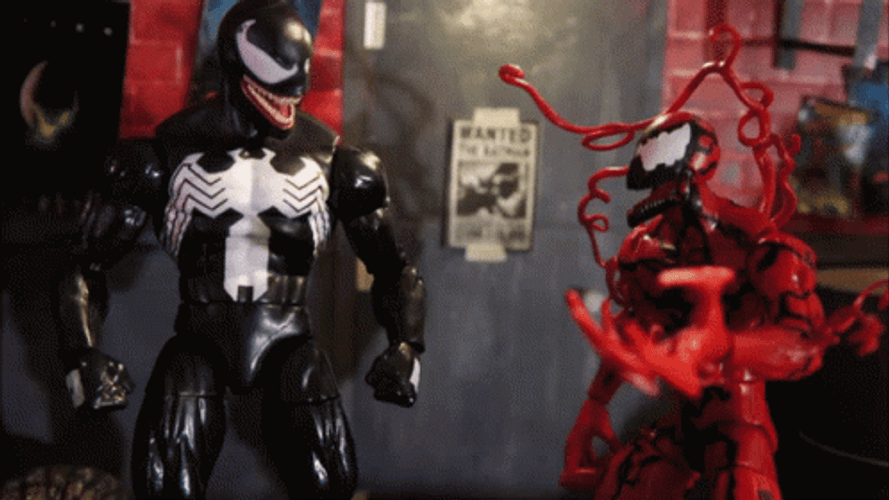 Carnage Versus Venom Toys GIF 