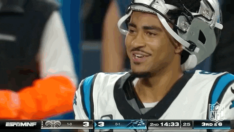 Carolina Panthers Bryce Young Smiling GIF