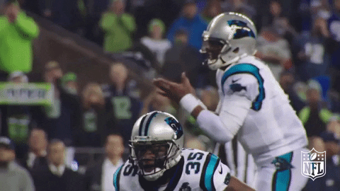 Carolina Panthers Player Applauding GIF