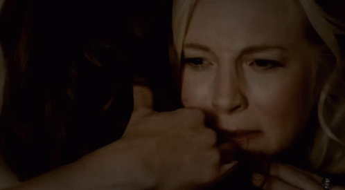 Caroline Forbes Head Snap Elena GIF