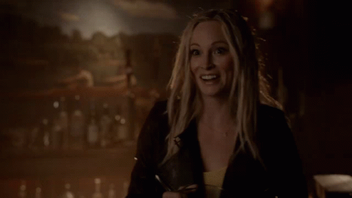 Caroline Forbes Holding A Pitcher GIF