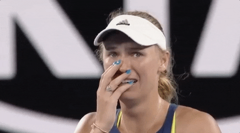 Caroline Wozniacki Happy Tears GIF