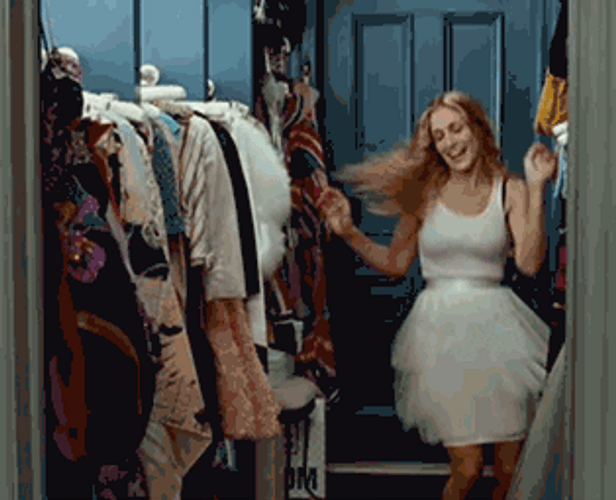 Carrie Bradshaw So Excited GIF