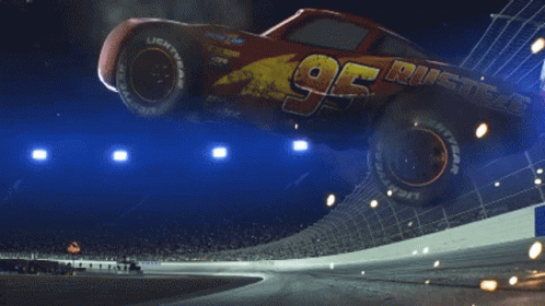 Cars 2 Mcqueen Crashed GIF