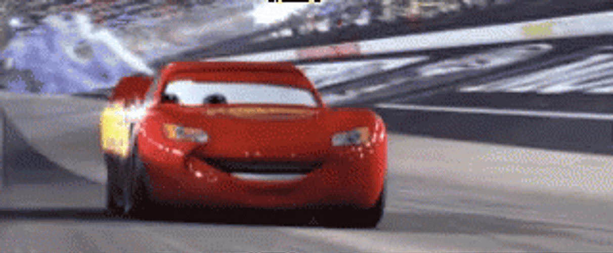 Cars Movie Lightning McQueen GIF