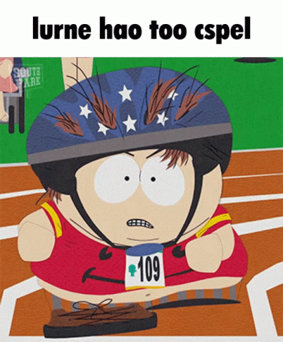 Eric Cartman Strolling On Race GIF
