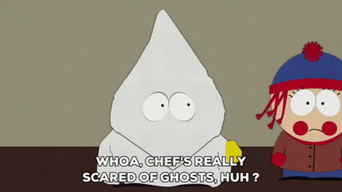 Eric Cartman Scared Of Ghost GIF