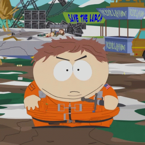 Eric Cartman Wielding Knife GIF