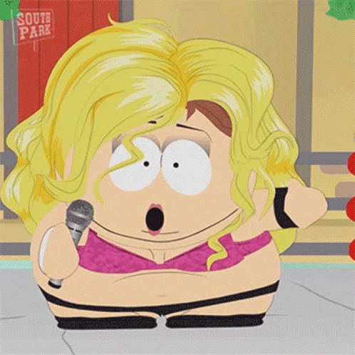 Eric Cartman Dressed Up Like Lady GIF
