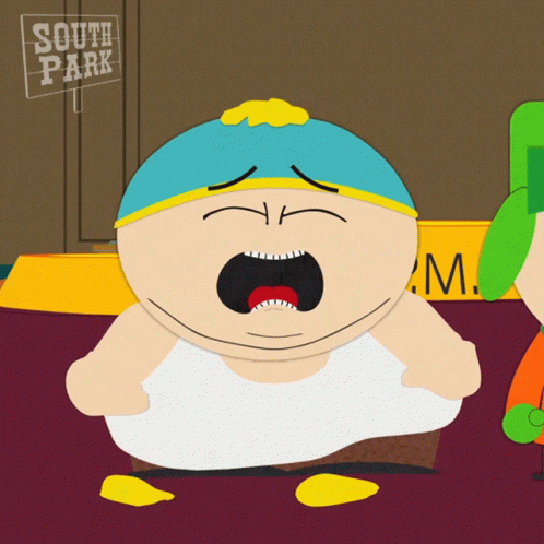 Eric Cartman Crying Like Baby South Park GIF