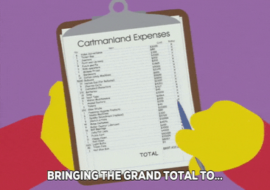 Cartman Marking Long List GIF