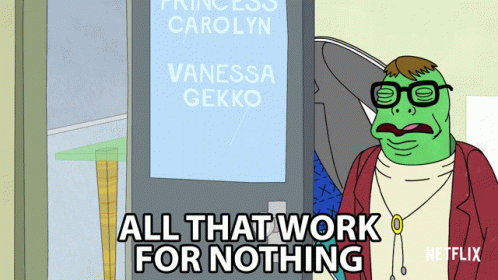 Cartoon All That Work for Nothing Princess Carolyn