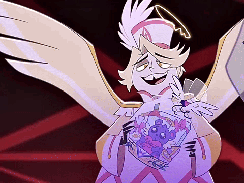 Cartoon Angel Holding Teddy Bear Daddy GIF