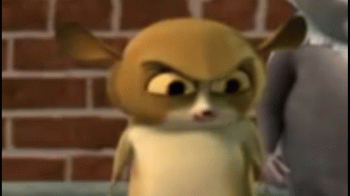 Cartoon Animal Making Funny Face GIF