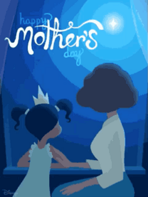 Cartoon Animated Happy Mothers Day Niece GIF