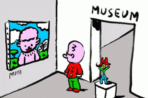 Cartoon Animated Museum GIF
