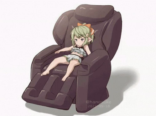Cartoon Animation Of Massage Chair GIF