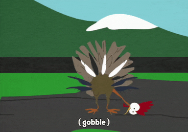Cartoon Animation Turkey Gobble GIF