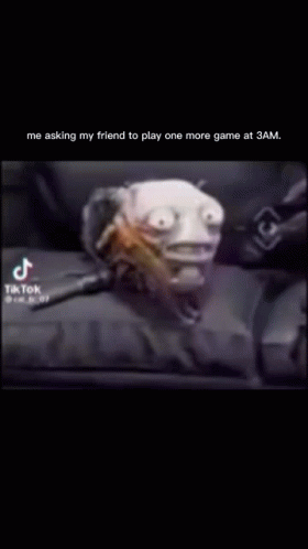 Cartoon Asking Friend to Play Game at 3am