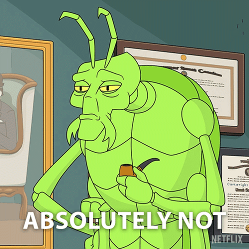 Cartoon Axatrax Absolutely Not GIF