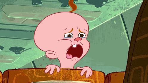 Cartoon Baby Crying With Mouth Open GIF