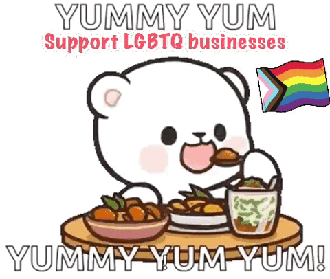 Cartoon Bear Eating Food Yummy Yum GIF