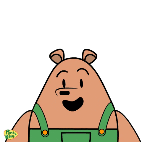 Cartoon Bear Giving Heart I Love You