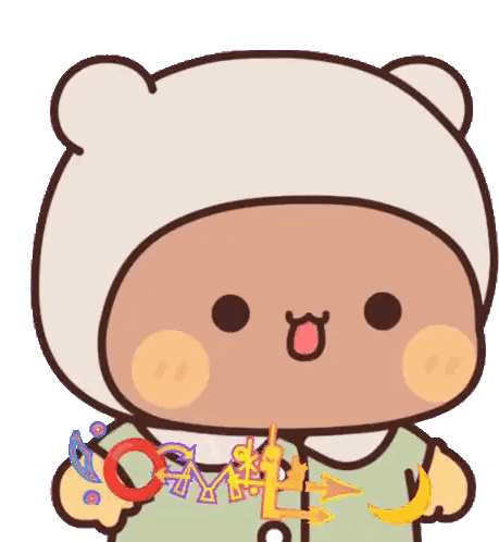 Cartoon Bear Holding Toys and Banana