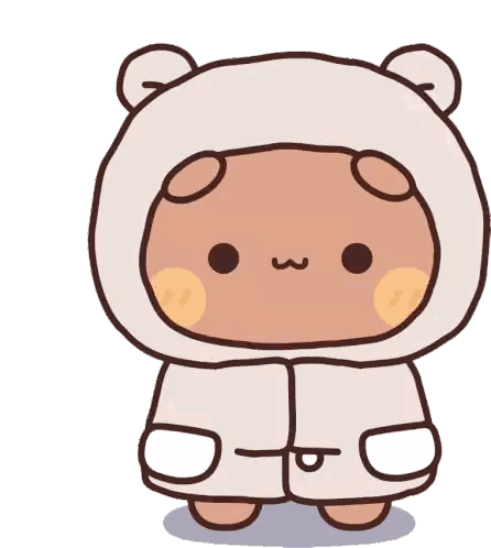Cartoon Bear in White Jacket