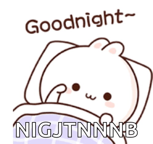 Cartoon Bear Lying In Bed Goodnight GIF