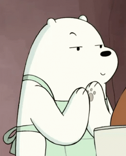 Cartoon Bear Making a Face