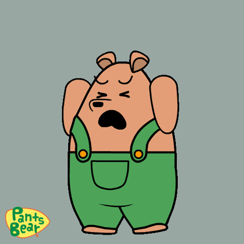 Cartoon Bear Saying No
