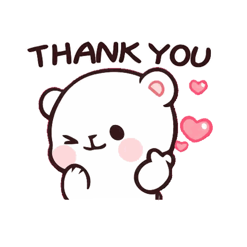 Cartoon Bear Saying Thank You