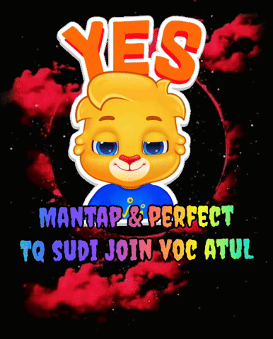 Cartoon Bear Saying Yes Mantas Perfect Tq Sudi Join Voc Atul GIF