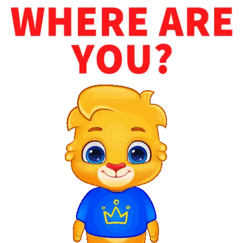 Cartoon Bear Scratching Head Asking Where Are You