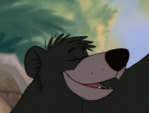 Cartoon Bear Smiling With Open Mouth GIF