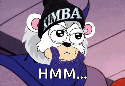 Cartoon Bear Wearing Kimba Beanie