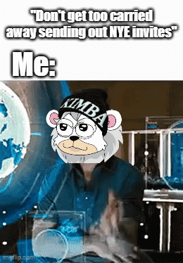 Cartoon Bear Wearing XMBA Hat GIF