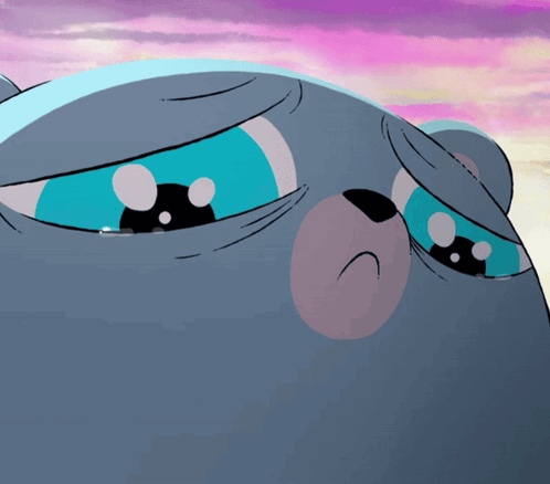 Cartoon Bear With Blue Eyes GIF
