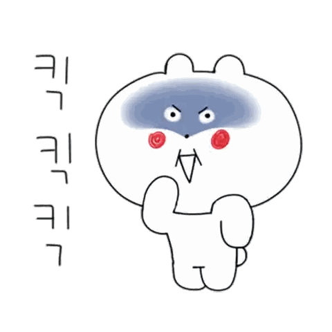Cartoon Bear with Blue Face