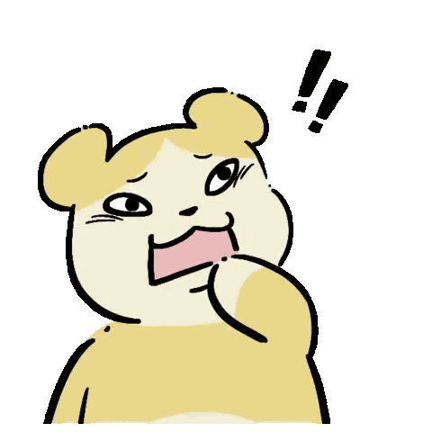 Cartoon Bear With Exclamation Point
