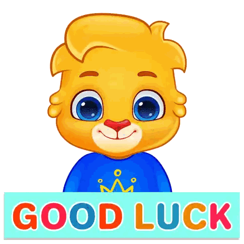 Cartoon Bear with Good Luck Sign