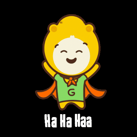 Cartoon Bear With Ha Ha Haa