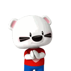 Cartoon Bear With Hearts in Eyes