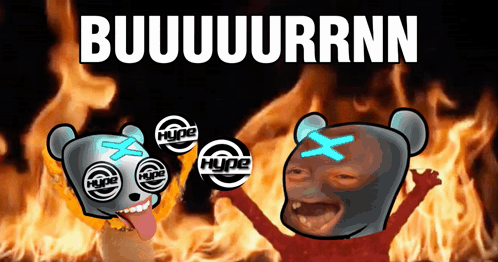 Cartoon Bear With Hype Eyes
