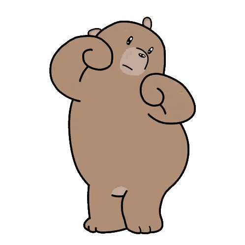Cartoon Bear With Letter G