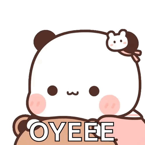 Cartoon Bear With Oyeeee GIF