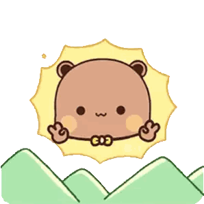 Cartoon Bear with Sun