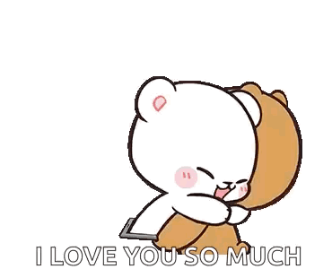 Cartoon Bears Kissing on Cheek